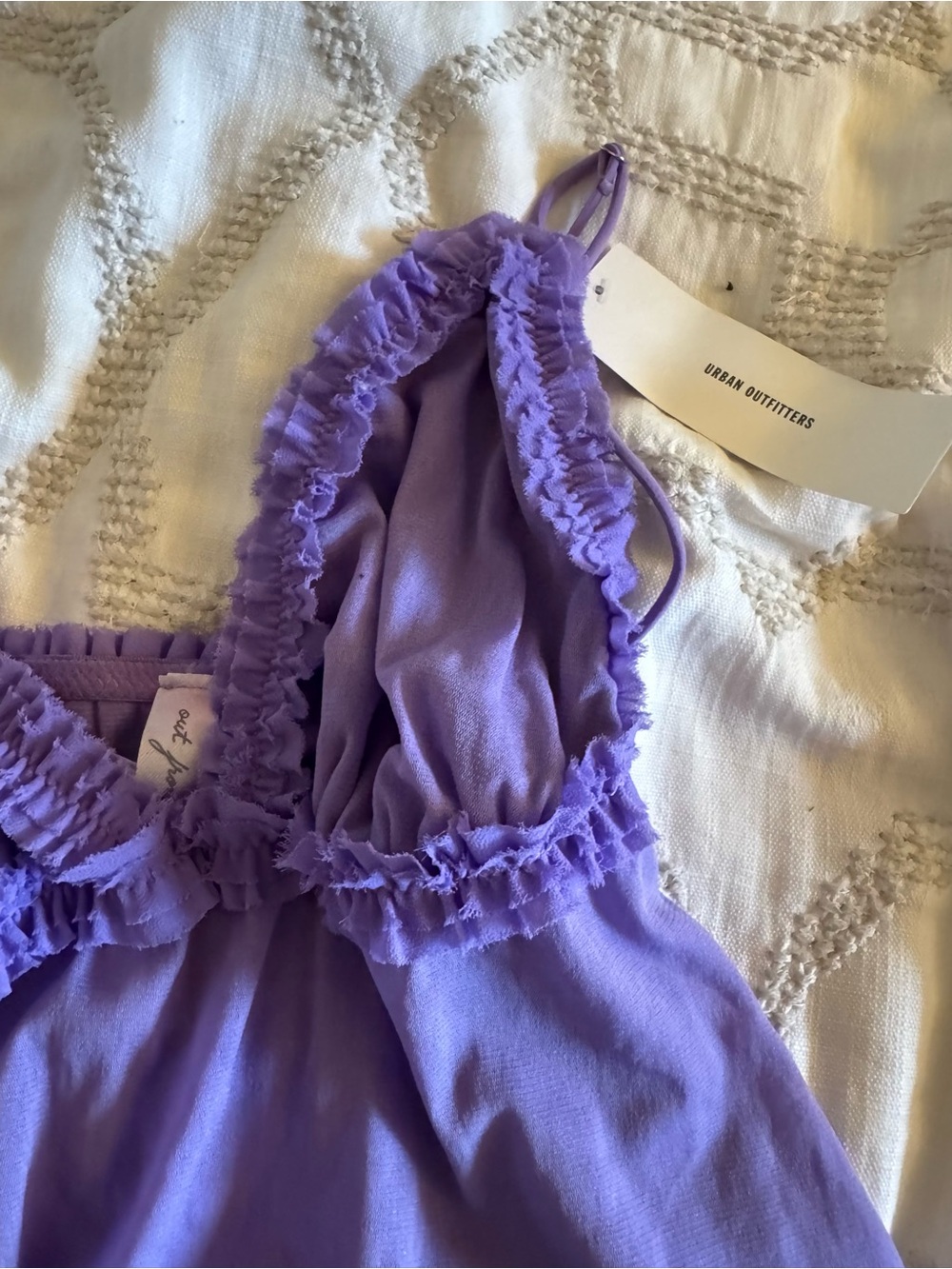 Urban Outfiters Ruffled Sheer Cami Top Size M - Picture 3 of 4